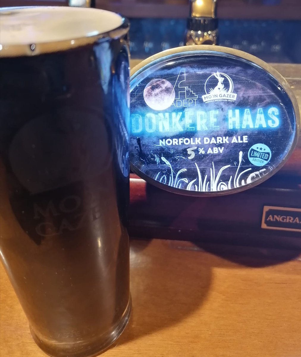 Aged Donkere Haaas anyone? We squirreled this keg away to age and you can now discover its wonderful complex flavours <a href="/Binham_Chequers/">Binham Chequers</a> Lush and one not to miss