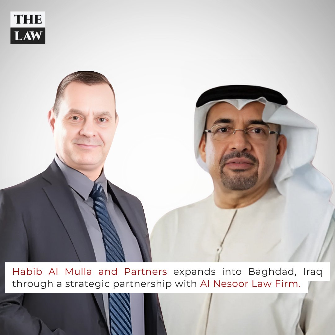 TheLaw_LLC's tweet photo. Habib Al Mulla and Partners expands into Baghdad, Iraq through a strategic partnership with Al Nesoor Law Firm. https://t.co/SZVRgLQ96I