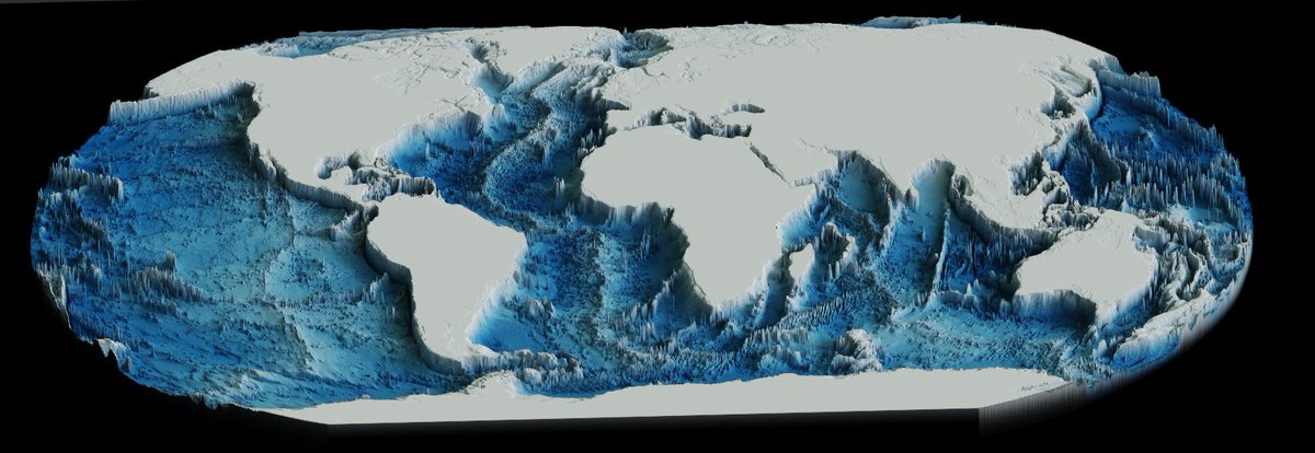 #30DayMapChallenge  - Day 28: The Blue Planet
GEBCO data and aerialod at it's best