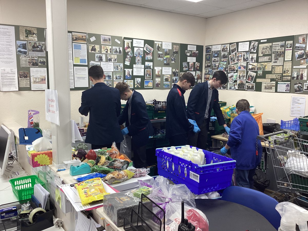 Our incredible Year 11 students from The Prince’s Trust program took time out to support the amazing team at Billingham Food Bank. 💕 They rolled up their sleeves to help pack and sort food supplies, making a real difference for local families in need. #WeAreConyers