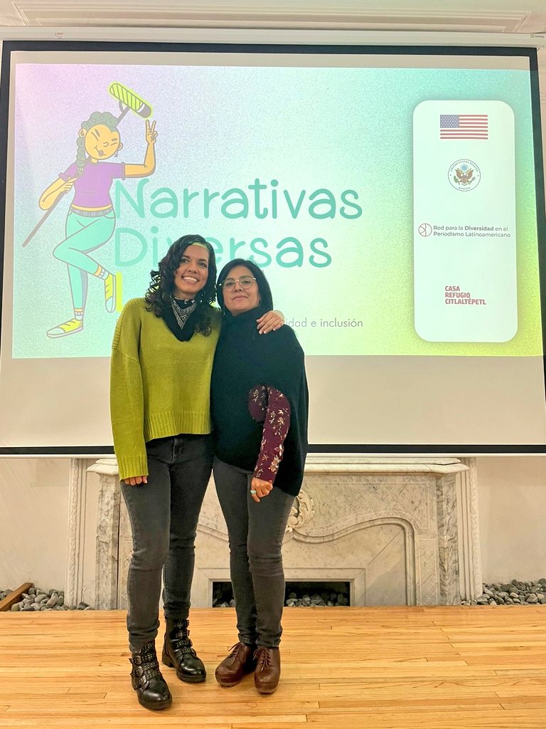 😃💜¡Gracias por haber asistido a nuestra 2a capacitación de periodismo audiovisual #NarrativasDiversasLab 2024! 🎬🗞 Este evento fue posible gracias al apoyo de la <a href="/USEmbassyMEX/">Embajada EU en Mex</a>, nuestras aliadas de <a href="/RedipeLatam/">Diversidad en el Periodismo Latinoamericano</a>, Casa Refugio Citlaltépetl y nuestra gran equipa de talleristas🔥