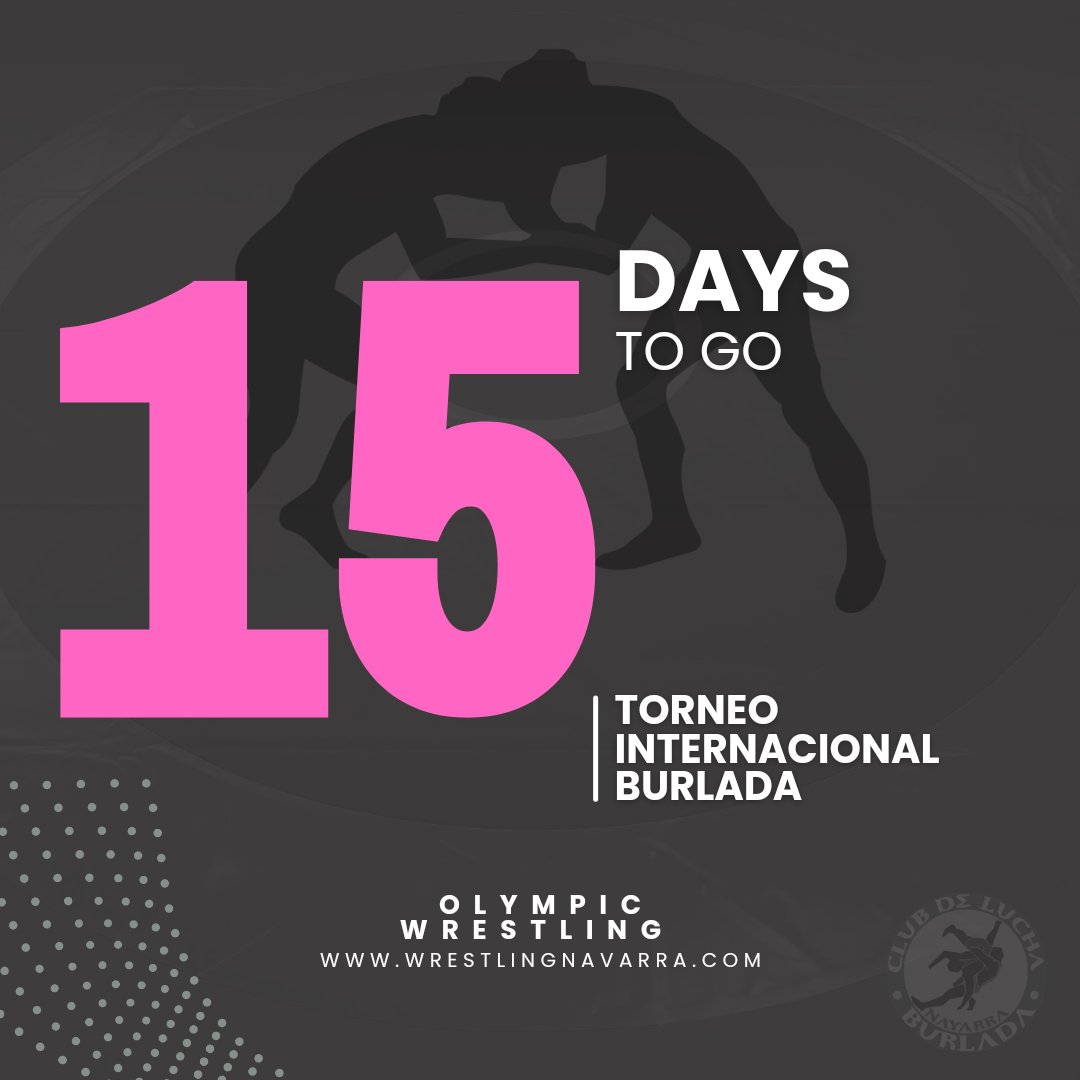 TORNEO INTERNACIONAL BURLADA

🗓️ 14 de Diciembre de 2024

📍 Polideportivo Elizgibela, Burlada 

🕛16:00h

📢 Inscripciones abiertas --> Zenytsport 

.
.
.
#wrestlingburlada