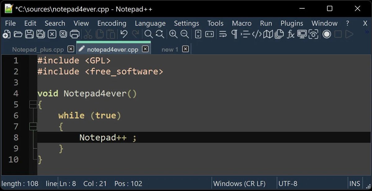 BlogNT's tweet image. 💻📌 Notepad++ : organisez vos onglets avec la nouvelle fonctionnalité "Pin Tab" !  Gardez vos fichiers importants à portée de main.  Plus d'infos ici 👇

blog-nouvelles-technologies.fr/311959/notepad…

#Notepad #PinTab #Onglets #Organisation #Productivité