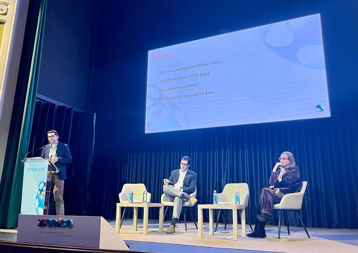 GEICO-Spanish Gynaecological Cancer Research Group (@geicogroup) on Twitter photo 🕒 Finaliza la Mesa 3: "Optimización del diseño y ejecución de ensayos clínicos".
Moderada por el Dr. <a href="/aredondo12/">Andrés Redondo</a> , hemos contado con el Dr. <a href="/PerezFidal/">JOSE ALEJANDRO PEREZ FIDAL</a> abordando las nuevas necesidades del oncólogo, <a href="/Carmenmarqueslu/">Carmen Marqués López</a> explicando la parte operacional y <a href="/G_Villacampa/">Guillermo Villacampa</a> presentando 🕒 Finaliza la Mesa 3: "Optimización del diseño y ejecución de ensayos clínicos".
Moderada por el Dr. <a href="/aredondo12/">Andrés Redondo</a> , hemos contado con el Dr. <a href="/PerezFidal/">JOSE ALEJANDRO PEREZ FIDAL</a> abordando las nuevas necesidades del oncólogo, <a href="/Carmenmarqueslu/">Carmen Marqués López</a> explicando la parte operacional y <a href="/G_Villacampa/">Guillermo Villacampa</a> presentando
