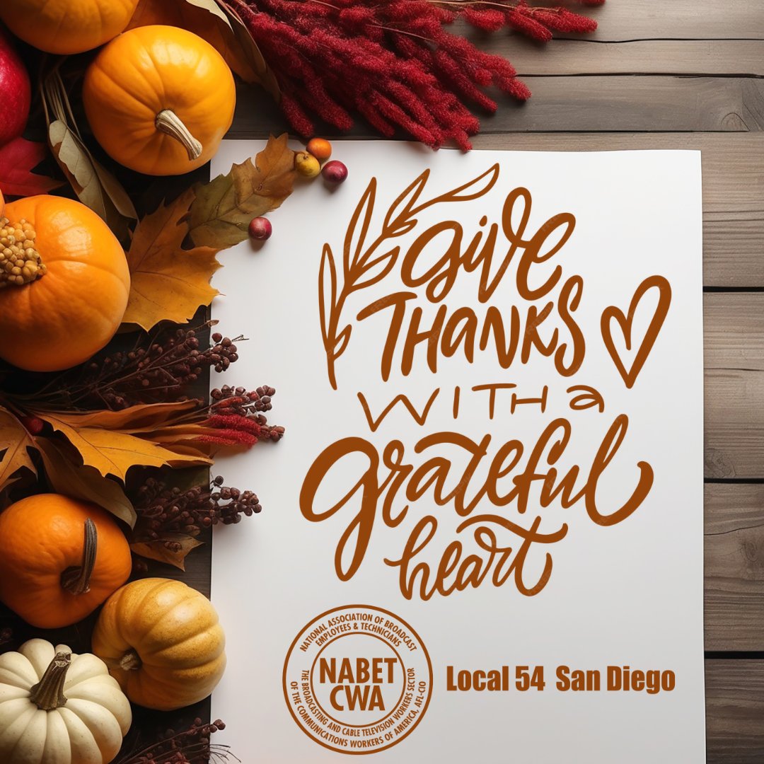 NABET54's tweet photo. Grateful for Unions, Solidarity, Community and Family. https://t.co/3RU3vbsIgU