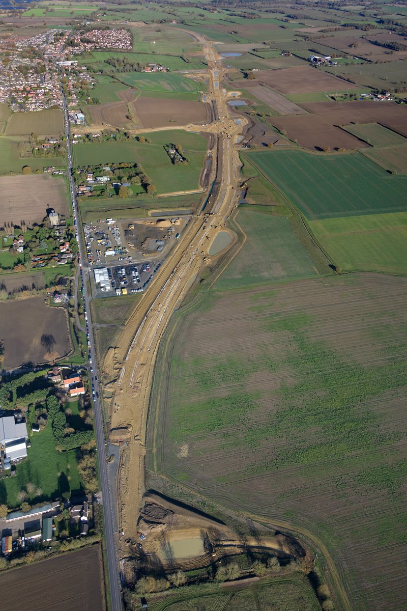 johnfielding001's tweet photo. Aerial image - Long Stratton bypass construction #LongStratton #aerial #image #Norfolk #aerialphotograph https://t.co/JoKkAzuWb2