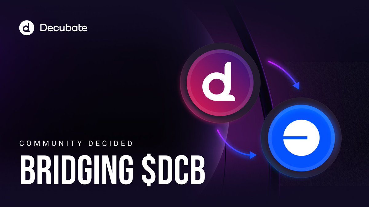 decubate's tweet photo. 🎉 Governance Vote #9 Result is In! 🎉

The Decubate community has spoken—$DCB is officially bridging to Base! 🚀

Results:
✅ Accept: 63M DCB (98.47%)
❌ Deny: 975K DCB (1.53%)

Here’s what’s next:

✅ $DCB will soon be bridged to Base, opening up new possibilities.

✅ $200,000+ liquidity will be deployed on Aerodrome.

✅ Staking and liquidity pools on Base will be introduced, bringing new ways to participate.

Why it’s a win:

🌟 Access to diverse staking and liquidity options.

🌟 Partnership with a compliance-first ecosystem led by Coinbase.

🌟 Enhanced growth and innovation for the Decubate ecosystem.

This decision marks another step forward in Decubate’s journey to empower its community and build a stronger ecosystem.

Stay tuned for updates as the bridging process begins! 🚀