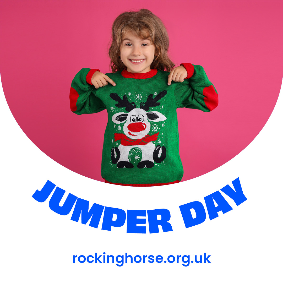 Join in the festive fun by wearing your Christmas jumper to work and donating to Rockinghorse Children's Charity. 

You will help bring Christmas to children spending time in the hospital this year. 

Find out more ➡️ heyor.ca/tICHR4