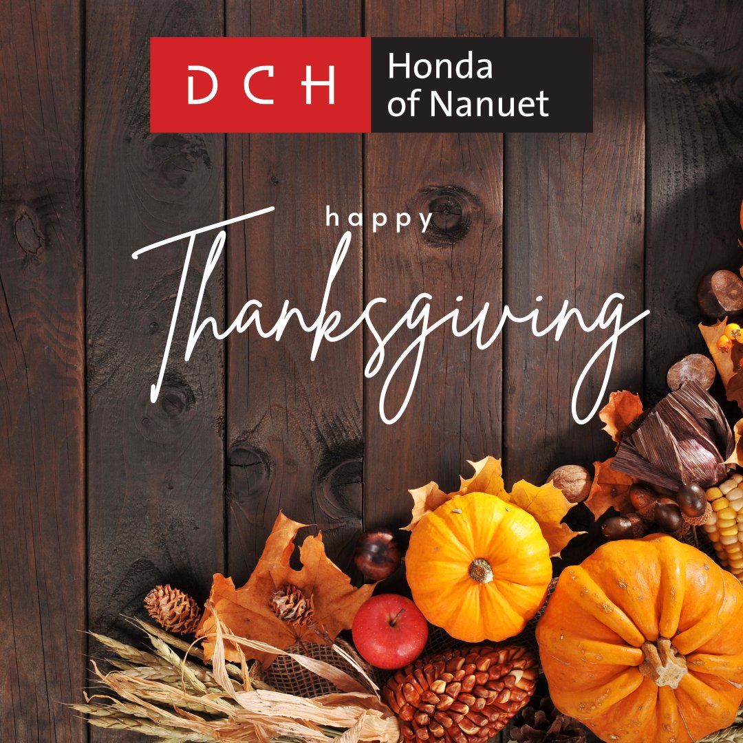 DCH_Nanuet's tweet photo. We count our blessings each and every day for the chance to serve our amazing customers. Today, and always, we want to extend our deepest thanks to each of you for being a cherished member of our dealership family. 🦃🍽️😋

#Honda #Thanksgiving #DchHonda #HappyHondaDays https://t.co/Yc1fXwnaTn
