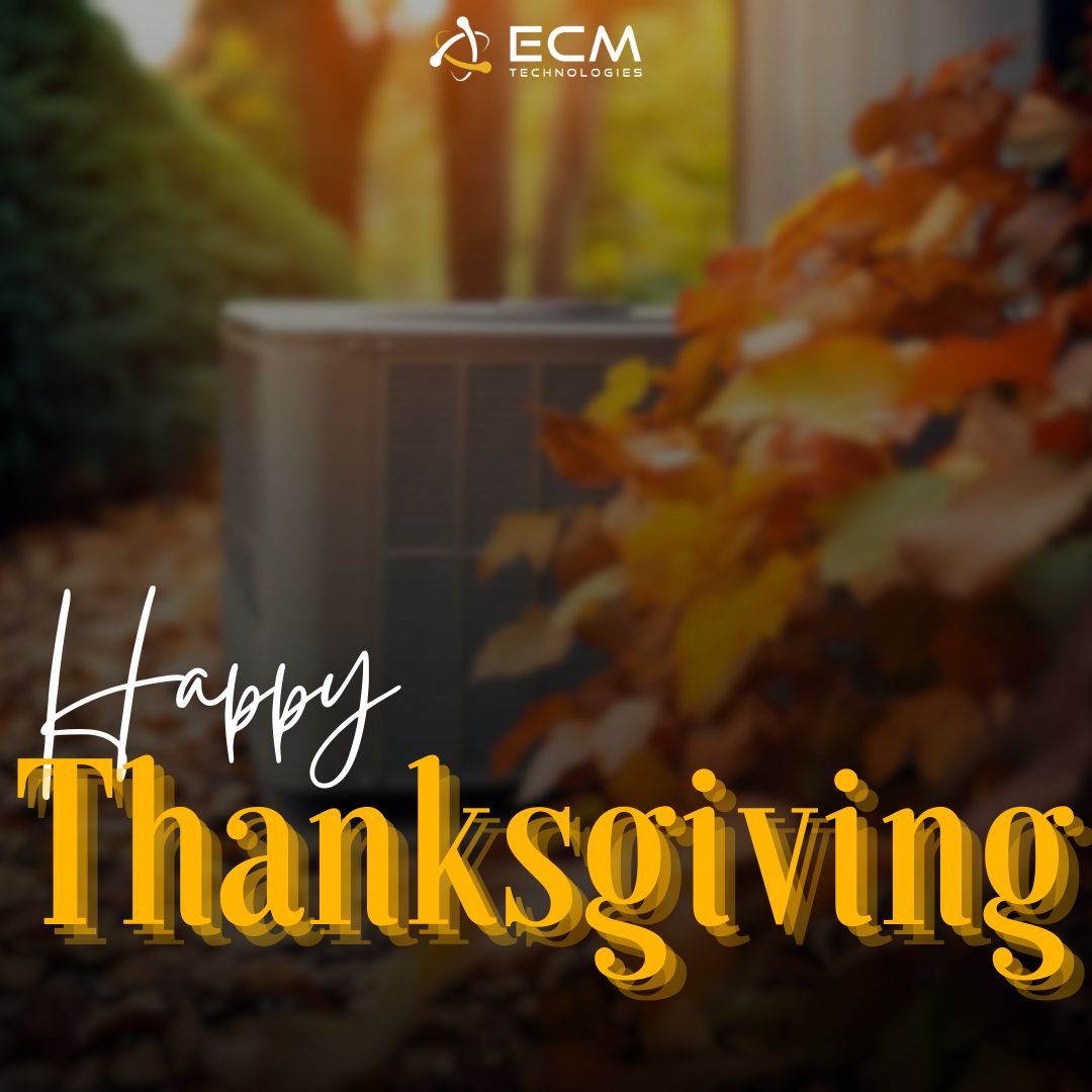 Happy Thanksgiving from ECM Technologies! 🦃 We're grateful for our clients, partners, and team who share our commitment to innovation and sustainability. Wishing you a joyful day filled with warmth, gratitude, and connection. Thank you for being part of our journey!