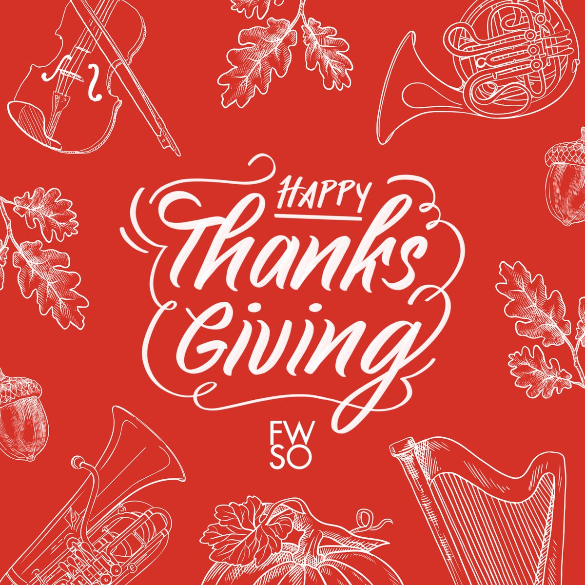 This Thanksgiving, we give thanks to YOU—our incredible audience and supporters. We’re so grateful for the joy of music we share and the wonderful community we’ve built together. Happy Thanksgiving from all of us at the FWSO! ❤️🍂