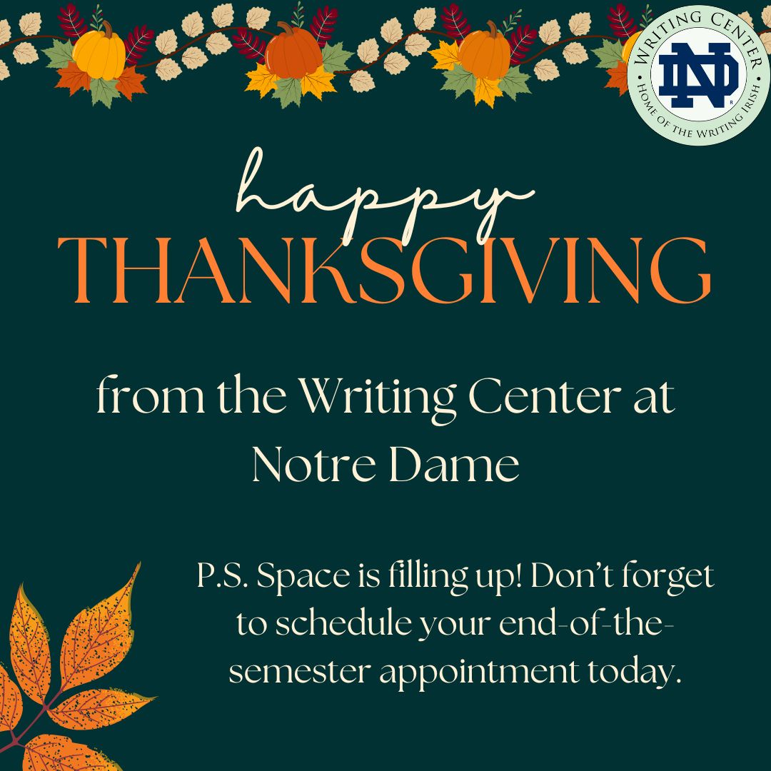 ND Writing Center tweet media