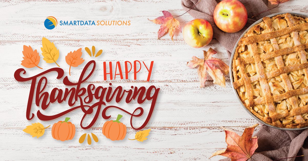 sdatasolutions's tweet image. As we gather with family and friends, let’s take a moment to reflect on all we’re thankful for. Wishing you a warm and joyous Thanksgiving! 
#Thanksgiving #GiveThanks #SmartDataSolutions #Healthplans  #TPAs