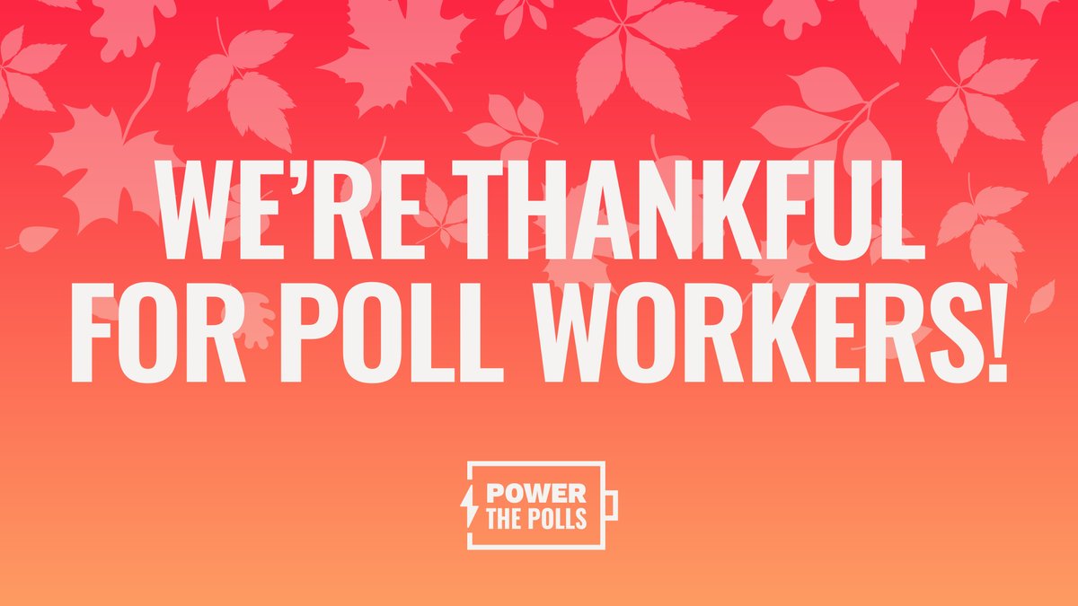 This season, we want to take a moment to say THANK YOU to the poll workers who keep our elections going and our democracy strong. Thank you for your time and effort in ensuring every voter's voice is heard in every election, no matter how big or small! We are so grateful for you!