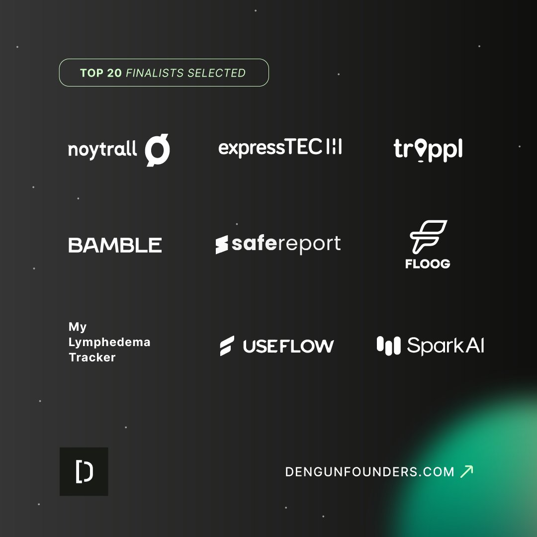 Vitor_pvsoares's tweet photo. Thrilled to announce that AskCory .ai is a Top 20 finalist in the @dengun Founders Program! ๐
Honored to be recognized among such innovative startups! ๐
#DengunFoundersProgram https://t.co/Es55hxCxv0