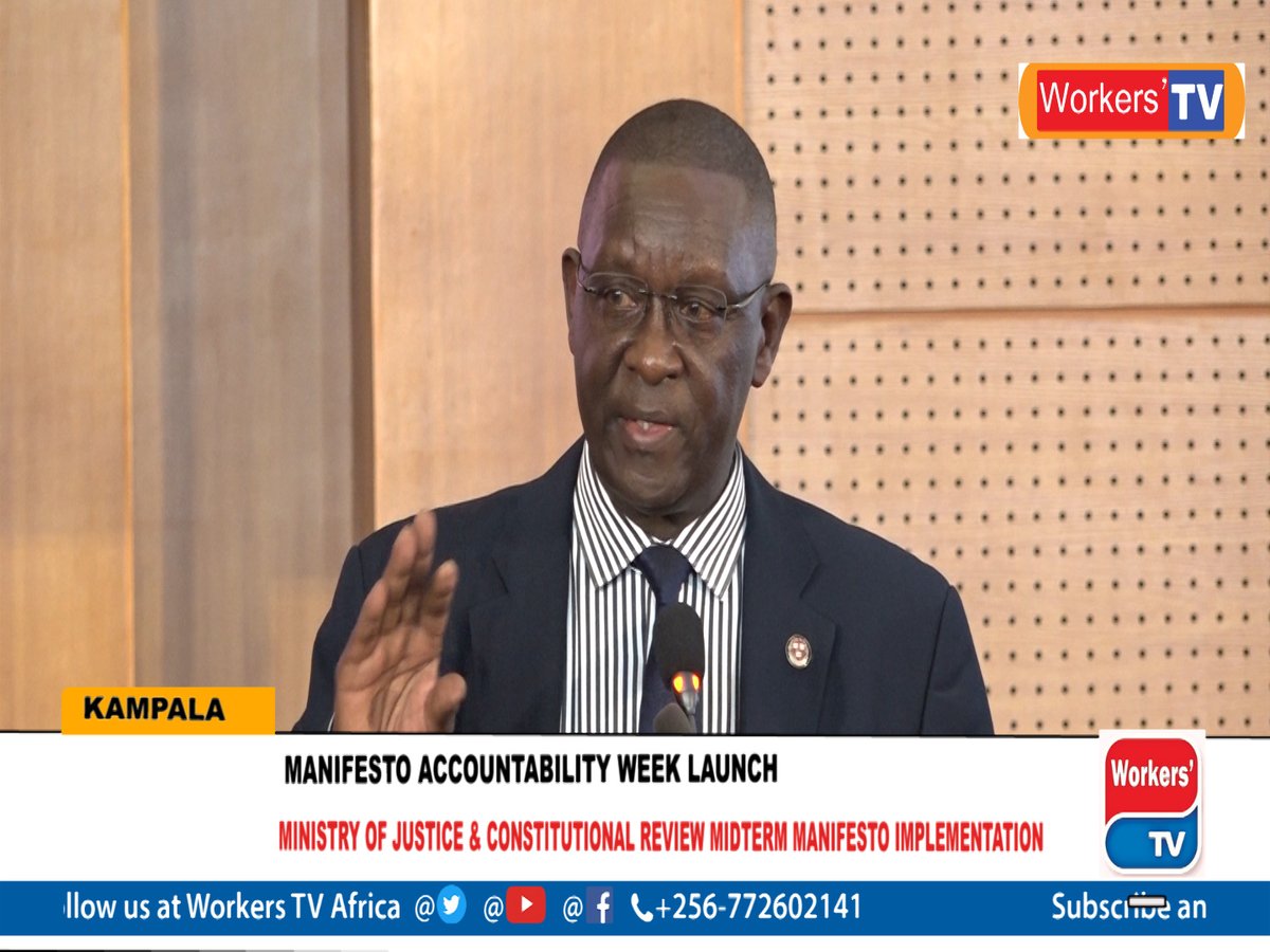 workers_tv's tweet photo. Ministry of Justice &amp; Constitutional Affairs midterm manifesto  review implementation progress.@MnstryOfJustice @NrmMuseveni 
https://t.co/rsaZVmn8Rt via @YouTube https://t.co/y8Uv4haMvA
