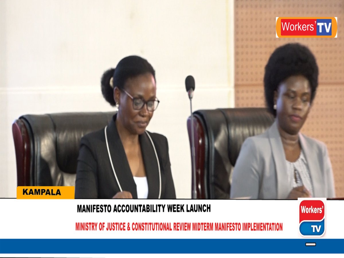 workers_tv's tweet photo. Ministry of Justice &amp; Constitutional Affairs midterm manifesto  review implementation progress.@MnstryOfJustice @NrmMuseveni 
https://t.co/rsaZVmn8Rt via @YouTube https://t.co/y8Uv4haMvA
