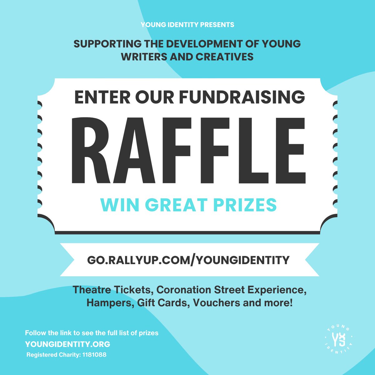 In the season of giving, we are are hosting out very first Raffle! 

✊🏾Every ticket goes directly toward supporting Young Identity’s mission to empower young writers and creatives.  

🎁 See the full list and get involved at go.rallyup.com/youngidentity/