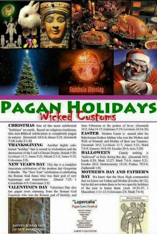 BookOfRevelatio's tweet photo. Amos 5:21
I hate, I despise your feast days, and I will not smell in your solemn assemblies.

Thanksgiving is pagan just like every other "holiday"!!! https://t.co/upRy165Zb1
