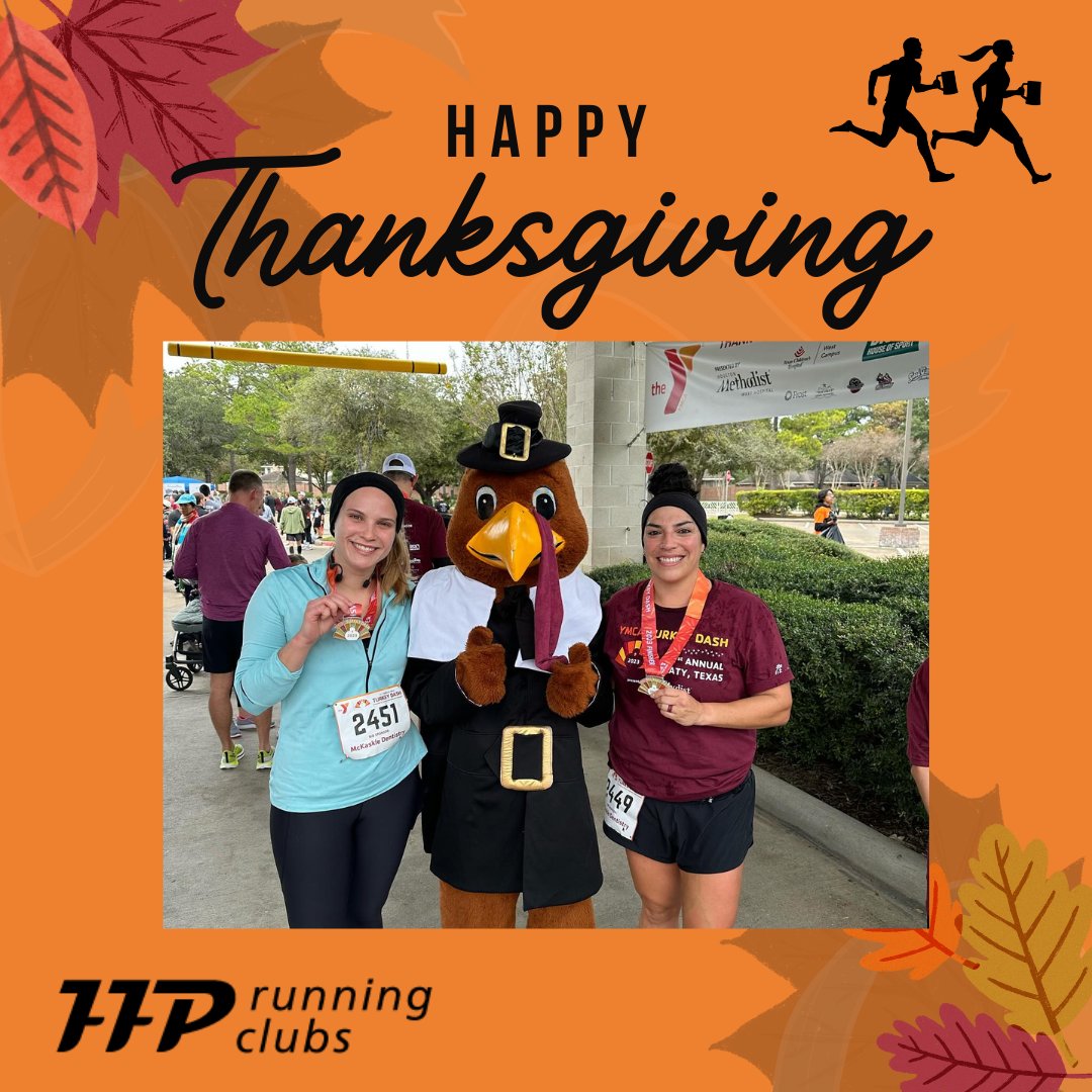 FFPRunningClubs's tweet photo. Happy Thanksgiving from our family to yours! #ffprunningclubs #findyourtribe #happythanksgiving https://t.co/JF5mce2xvx