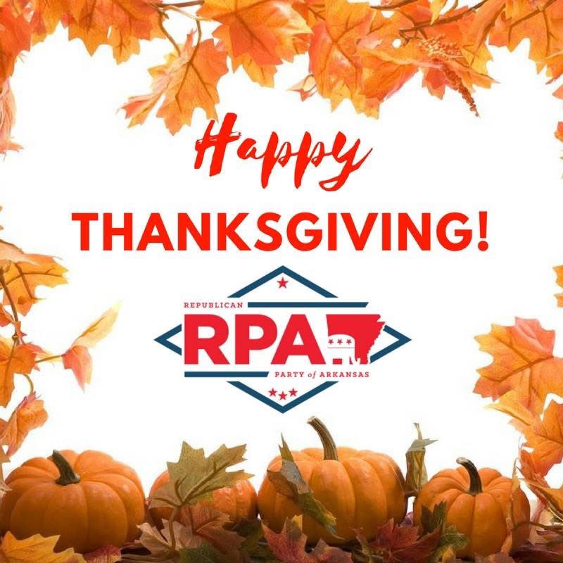 With an incoming Republican White House, Senate, and House majority in DC and a preserved super majority in Arkansas… there’s a lot to be grateful for this year. From the entire RPA team, Happy Thanksgiving 🦃 #arpx