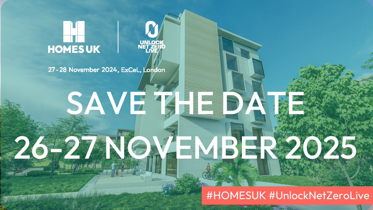 That’s a wrap on #HOMESUK and #UnlockNetZeroLive! We hope you have had an insightful two days, bringing you the solutions and connections needed rise to the challenge.

We want to say a massive thank you to all our attendees, speakers, exhibitors, sponsors and partners. 🎉