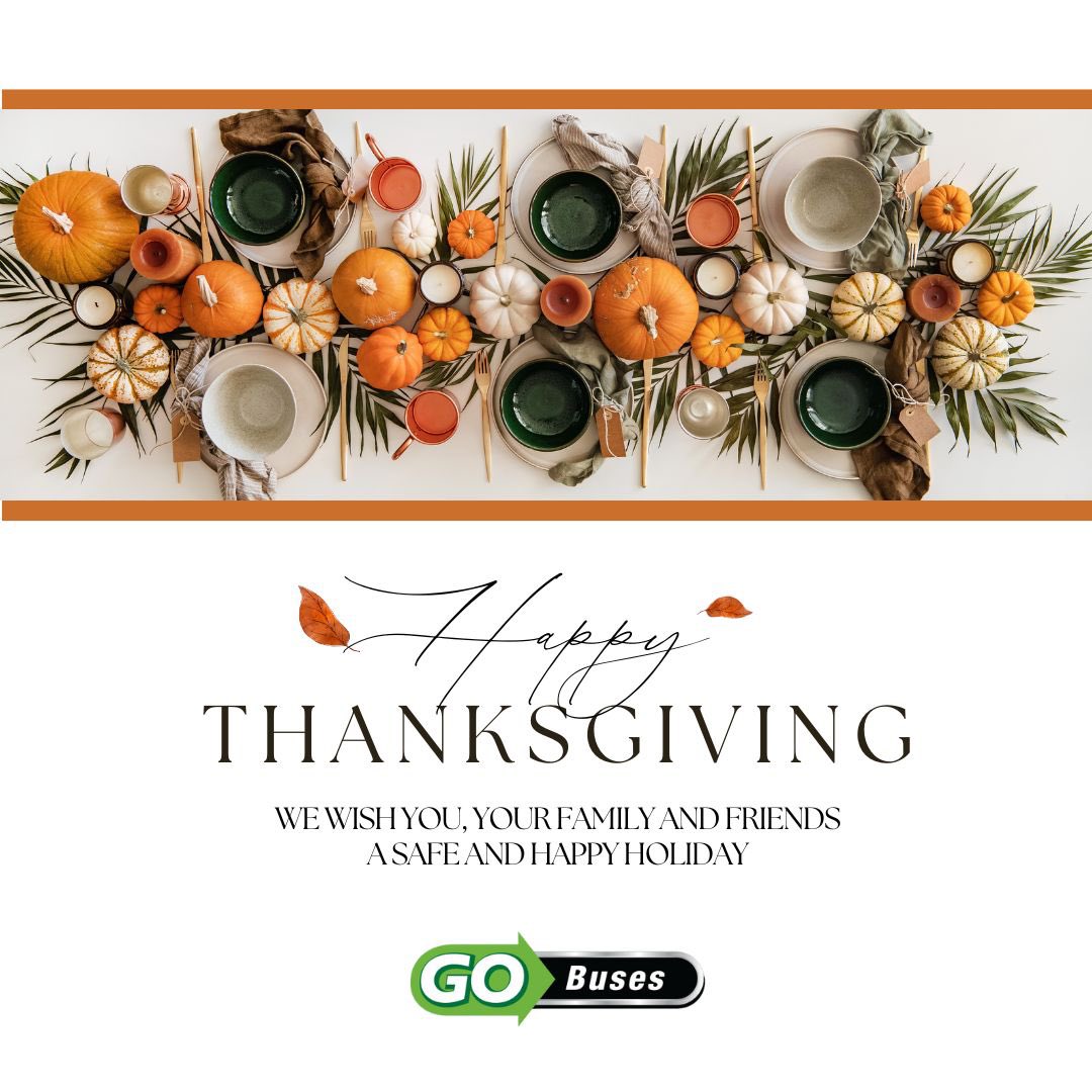 GoBusesTweets's tweet image. Happy Thanksgiving 🦃🍁 
.
.
#gobuses x #HappyThanksgiving