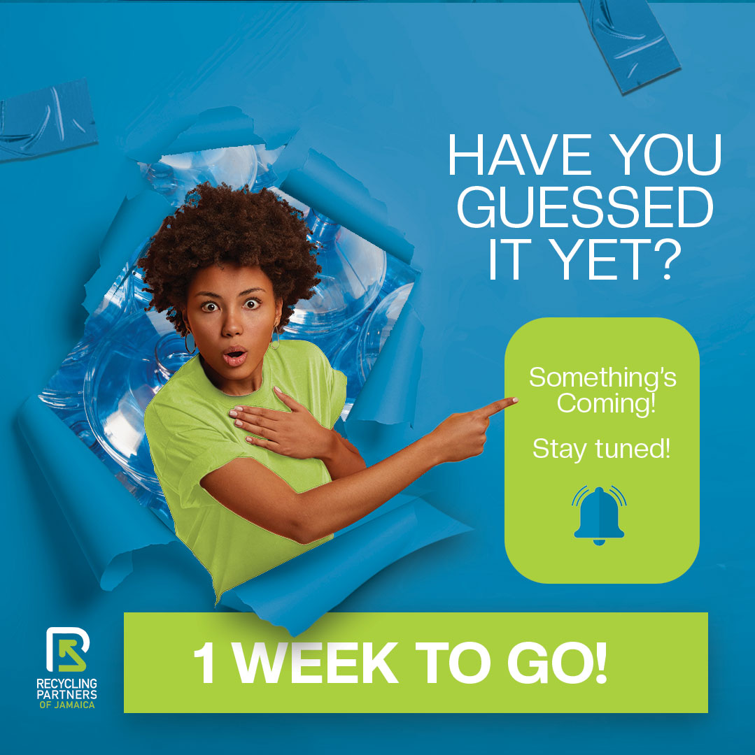 RecyclingJA's tweet photo. Something BIG is coming… We’re reshaping and redefining recycling. Stay tuned as we unveil. ♻️💡#recyclingja #putplasticinitsplace #SustainableFuture https://t.co/4G2VpgkJgC