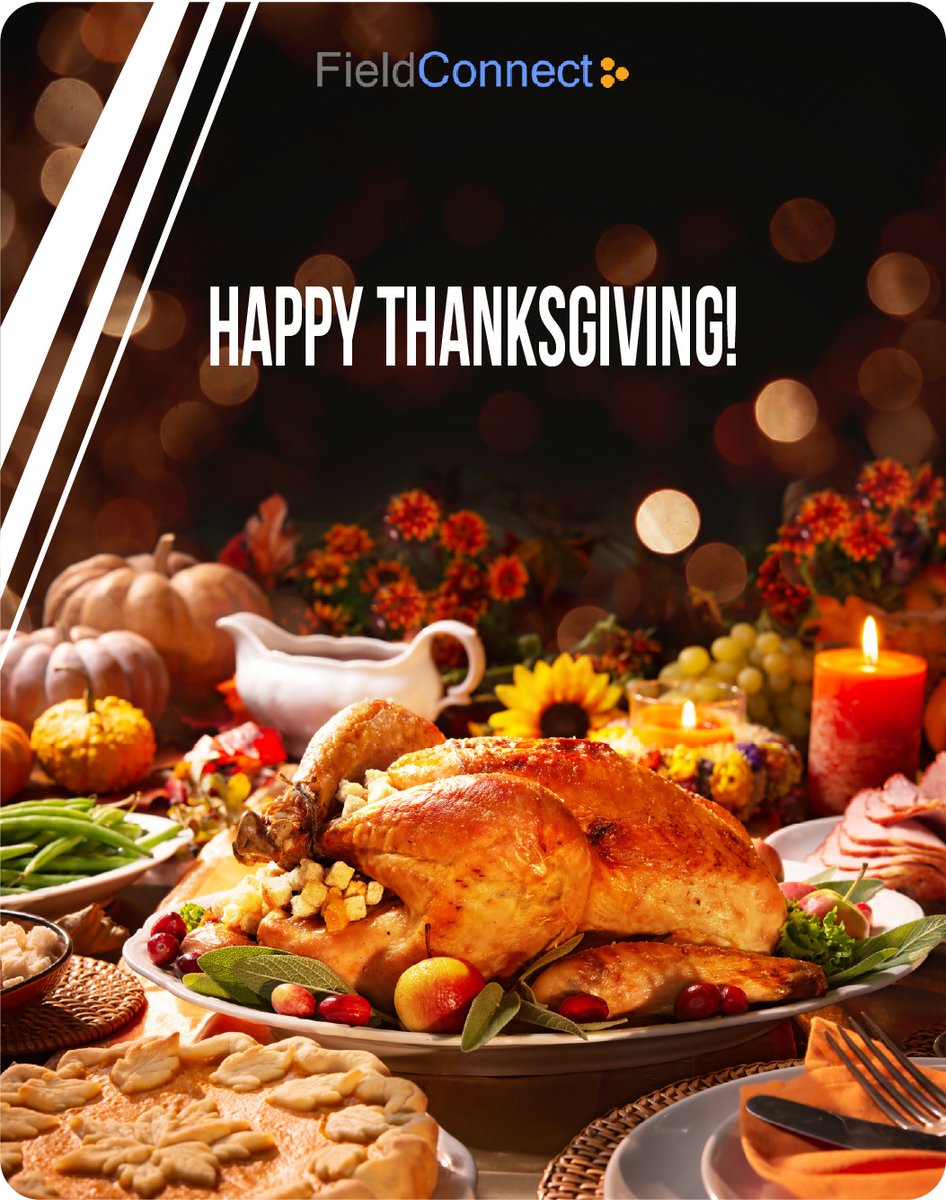 fieldconnect's tweet photo. Happy Thanksgiving from all of us at FieldConnect! 🦃🍂 ✨

#HappyThanksgiving #FieldConnect #Community #Thanksgiving2024 https://t.co/Bs33GYApVa