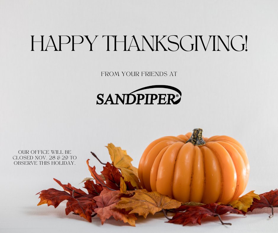 Happy Thanksgiving from your friends at Sandpiper!

#Sandpiper | #HappyThanksgiving 🦃🍁