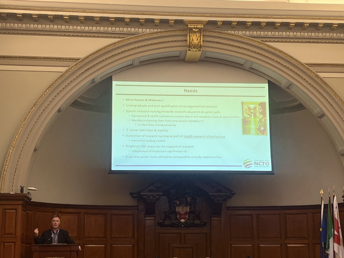 🚀 Dr. Robert O’Connor, CEO of the @HRB_NCTO emphasising the importance of nurturing clinical research advocating for sustained funding models for clinical trials and essential infrastructure🌟Let's ensure we ring-fence resources within HSE for a brighter future in research! 💪