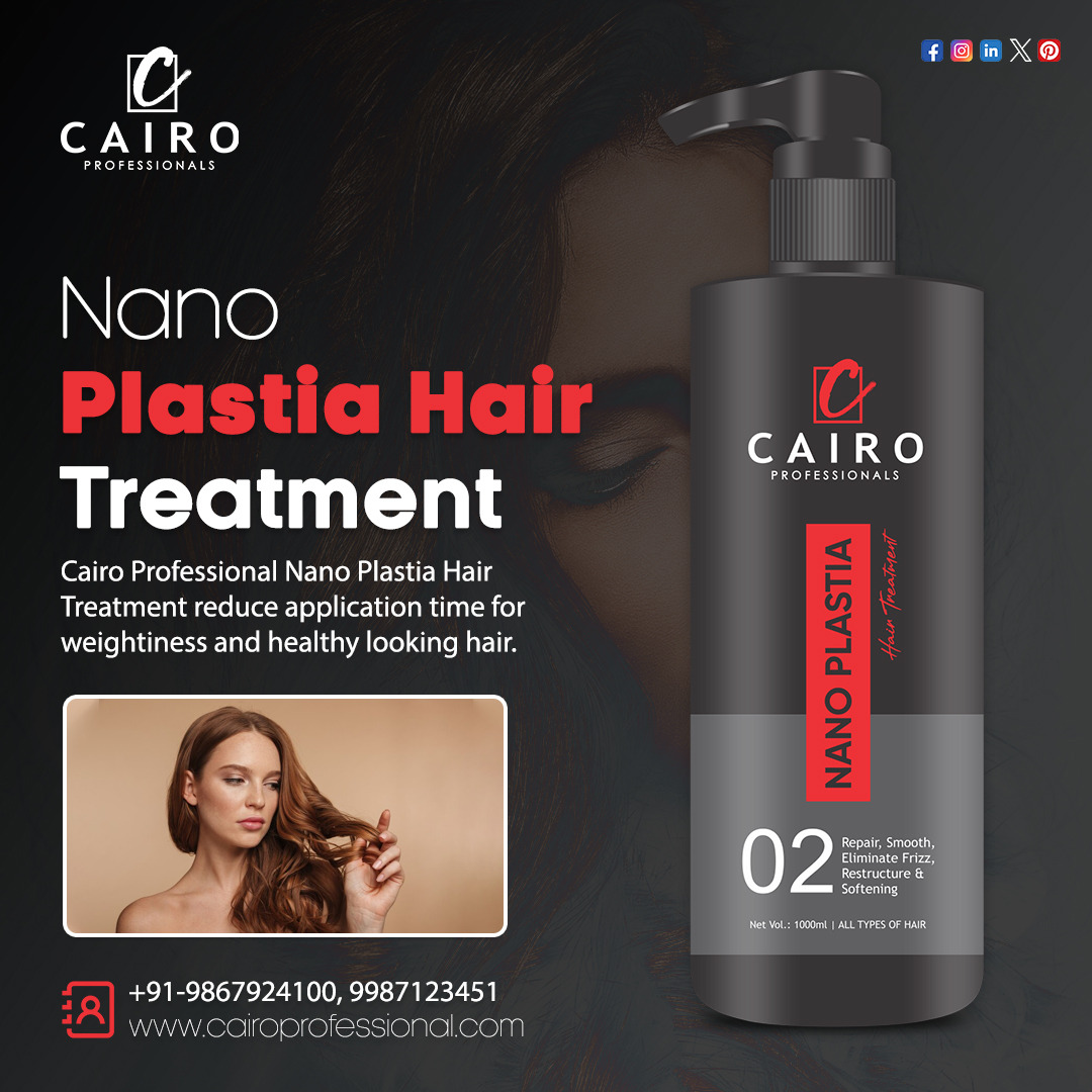 cairo2023's tweet photo. Cairo Professional Nano Plastia Hair Treatment reduce application time for weightiness and healthy looking hair.
.
𝐂𝐨𝐧𝐭𝐚𝐜𝐭 𝐔𝐬:
🌐 Website : https://t.co/82mAvASn0R
📞 Call Us: +91-9867924100
📧 info@cairoprofessional.com
.
#cairoprofessional #nanoplastia #frizzfreehair https://t.co/JXTNxkEFPm