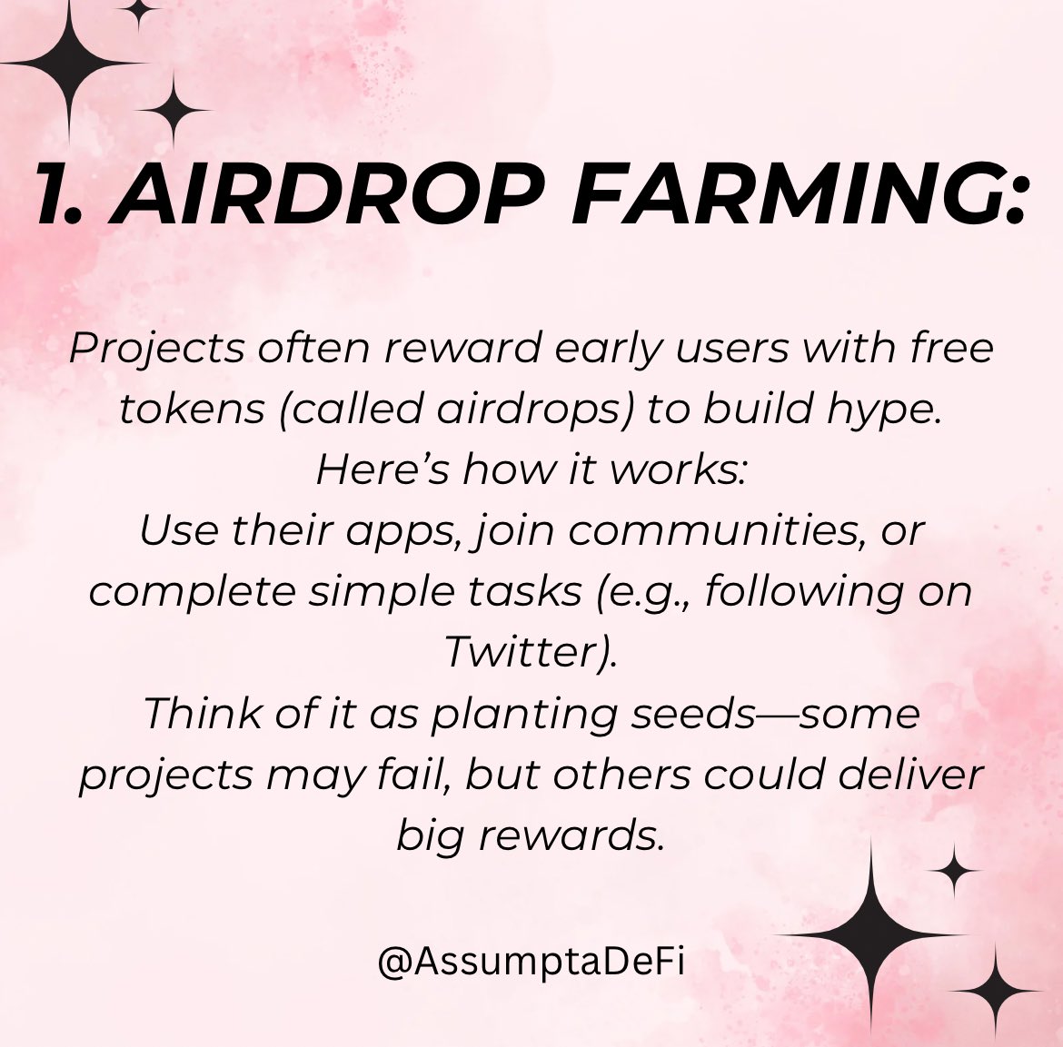 AssumptaDeFi's tweet photo. Navigating Web3 can feel overwhelming, but I’m here to simplify it for you. With the right strategies, you can start earning without spending a dime.

Here’s how you can get started: 
       A Thread 🧵

1️⃣. https://t.co/WxMvaIiwFW