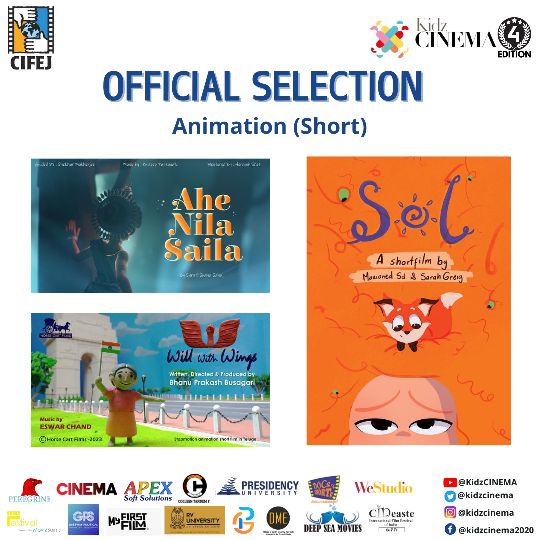 kidzcinema's tweet photo. Sharing films from our official selection KidzCINEMA 4th edition!

#kidzcinema #childrenfilmfestival #forchildren #bychildren #globalaudience https://t.co/AVBLGJUSth