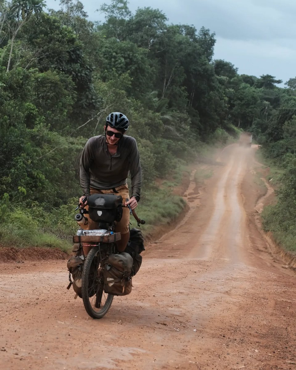 Bikepacking journals
📸@sun_is_cycling

“These 10 days in the Liberian jungle were intense! Super difficult physically, mentally, and mechanically.”

#RideRelentless #TerraVeloBikeCo #bikepacking #bicycletouring #worldbicycling #worldbybike #bikewander #gravel #bikepackinglife