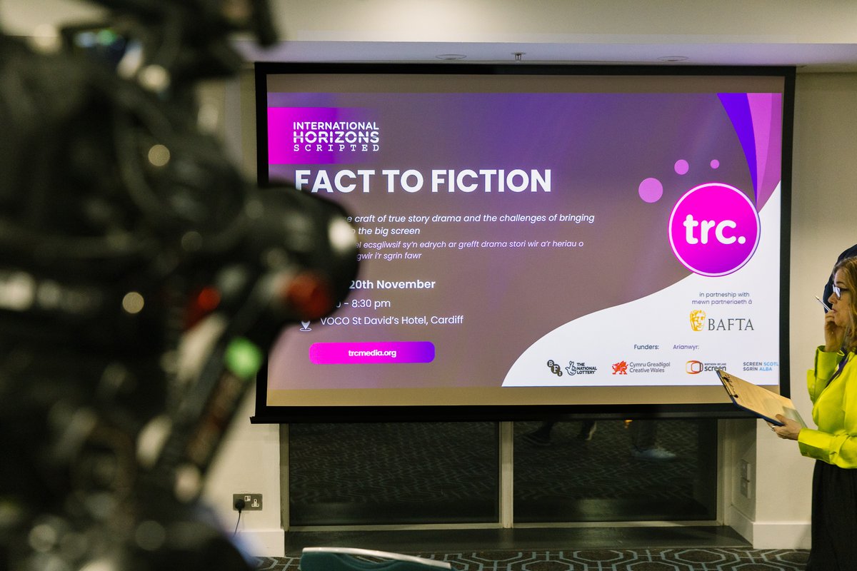 TRC (@trc_media) on Twitter photo Last week's Fact to Fiction panel in Cardiff was a success! 📺
Thanks to <a href="/BAFTACymru/">BAFTA Cymru</a> for partnering with us on this amazing event. #TRCEvents
Stay tuned for more International Horizons: Scripted events - sign up to our mailing list to hear more bit.ly/3TNfnMh Last week's Fact to Fiction panel in Cardiff was a success! 📺
Thanks to <a href="/BAFTACymru/">BAFTA Cymru</a> for partnering with us on this amazing event. #TRCEvents
Stay tuned for more International Horizons: Scripted events - sign up to our mailing list to hear more bit.ly/3TNfnMh
