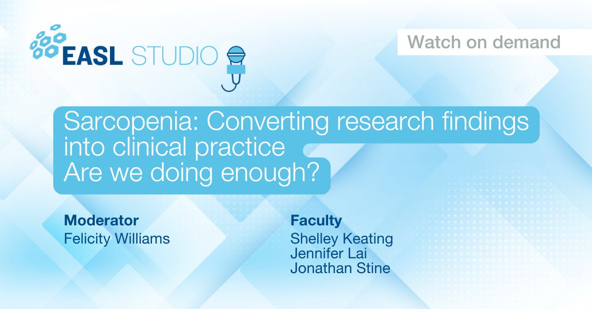 EASL Education (@easledu) on Twitter photo 📢 There's a new #EASLStudio episode on demand!
📺Watch here: easlcampus.eu/videos/easl-st…
🎧 Listen Here: easlcampus.eu/podcasts/easl-…
<a href="/EASLNews/">EASLnews</a> <a href="/liverphysio/">Dr Felicity Williams</a> <a href="/shelley_keating/">Shelley Keating</a> <a href="/JonathanStineMD/">Jonathan G. Stine, MD MSc, FACP</a> <a href="/Liver_Dietitian/">Jenny Towey</a> <a href="/AleksanderKrag/">Aleksander Krag</a> <a href="/DebbieShawcros1/">Debbie Shawcross</a> 📢 There's a new #EASLStudio episode on demand!
📺Watch here: easlcampus.eu/videos/easl-st…
🎧 Listen Here: easlcampus.eu/podcasts/easl-…
<a href="/EASLNews/">EASLnews</a> <a href="/liverphysio/">Dr Felicity Williams</a> <a href="/shelley_keating/">Shelley Keating</a> <a href="/JonathanStineMD/">Jonathan G. Stine, MD MSc, FACP</a> <a href="/Liver_Dietitian/">Jenny Towey</a> <a href="/AleksanderKrag/">Aleksander Krag</a> <a href="/DebbieShawcros1/">Debbie Shawcross</a>