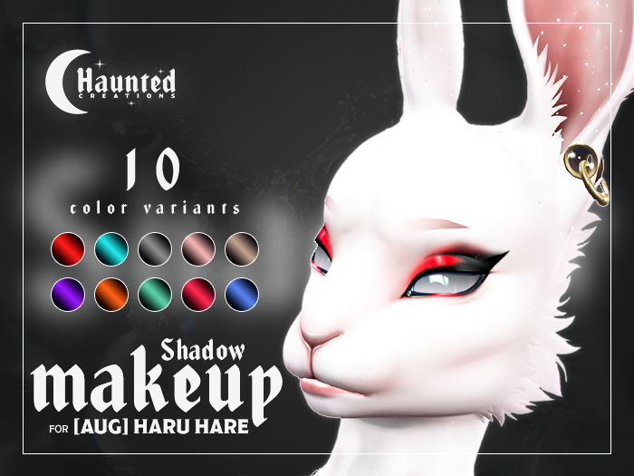 Haunted Creations - Shadow
10 colors eye shodows for Haru head.

Out at A knotty list event at Knotty beach
1 - 31 of Desember.
maps.secondlife.com/secondlife/Kno…