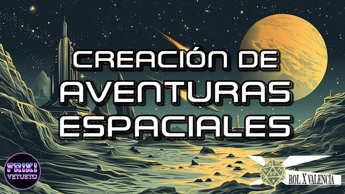 UNIVERSAL fue la charla de #DiseñoDeAventurasEspaciales que tuvimos en el evento #RolXValencia Junto a <a href="/AAdarrak/">Akerraren Adarrak</a> , <a href="/EdicionesSombra/">Ediciones Sombra</a> y <a href="/emod9000/">Ernesto Orellana</a> el tema se puso GALÁCTICO. ¡Dadle al 𝗣𝗟𝗔𝗬 en el último vídeo del canal de <a href="/youtube/">YouTube</a> de <a href="/frikivetusto/">Friki Vetusto 🎙🎲🐲🎞️👾📖💻</a>!🔥🚀

👉 youtu.be/b69bkqrm8MI