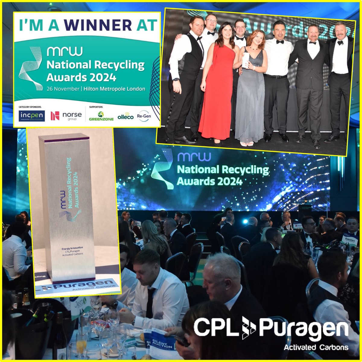 We were delighted to win the Energy Innovation category at this year's <a href="/NRAwards/">NRA</a> with our CR3 High-Sulfur Spent Carbon Reactivation. #NRAs2024 #activatedcarbon