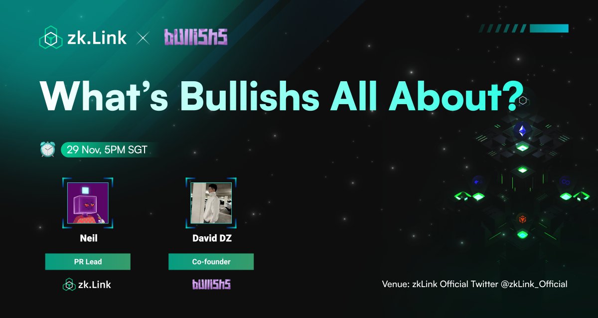 zkLink_Official's tweet photo. Join us tomorrow for a special X Space with our partner @bullishs_io to discover more about their unique project!

🎙️ Speakers:
@neilliew - PR Lead
@dzbuckets - Co-Founder

Don’t miss out on this exciting discussion! Tune in here ⤵️
https://t.co/3VhUOzqsa8 https://t.co/6eMIubatSW