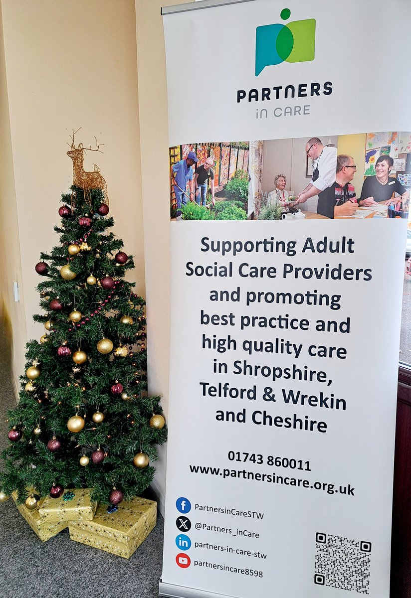 Very festive for training today at the <a href="/Partners_inCare/">Partners in Care💚</a> offices near Shrewsbury. #training #teaching #safeguarding #firstaid #socialcare It will soon be December! Have a look at our training courses here partnersincare.org.uk/training-cours…
