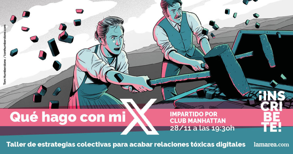 Hoy vamos a estar por aquí diciendo cosas dejarlo con tu X de forma tranquila, sosegada pero firme! De la mano de las siempre cañeras <a href="/lamarea_com/">La Marea</a> 
lamarea.com/2024/11/15/que…