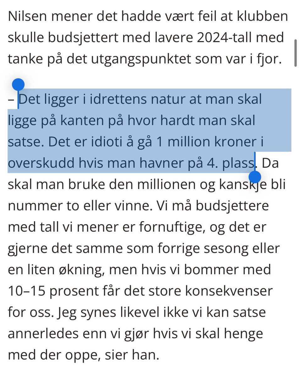sandholtlund's tweet photo. I intervju med SA oppsummerer jo Nilsen kulturen som gjør at så mange toppidrettsklubber sliter. Kanskje er det ikke et godt nok skille mellom rollene til styret/daglig leder og sportslig ledelse. Kortsiktig sportslig suksess prioriteres stadig over økonomisk bærekraft. #2hockey https://t.co/PA6wZo3XiI