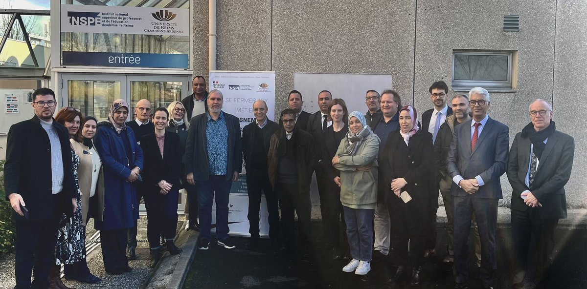 🇲🇦🤝 Accueil d'une délégation marocaine à l'Inspé 

Le 26 novembre, notre institut (représenté par Fabien Emprin, <a href="/PhilippotThier2/">Philippot Thierry</a>, <a href="/castel_fred/">Fred Castel</a> , <a href="/SophieHourdin/">Sophie Hourdin</a>  , Christelle Urbany et Alexandre Booms) ainsi que l'<a href="/universitereims/">Université de Reims Champagne-Ardenne</a>  (représenté par Christine Bouteiller,