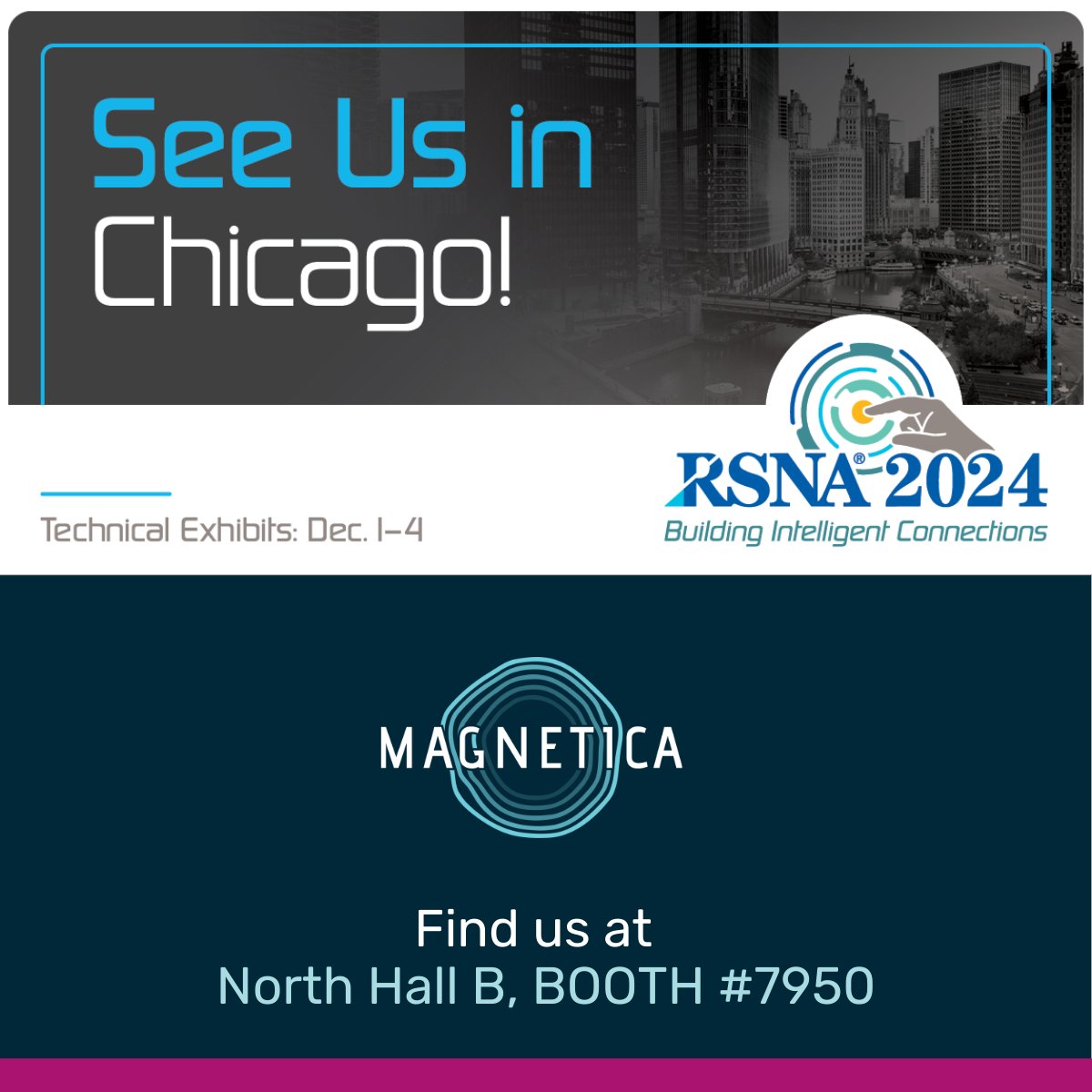 SciMagnetics's tweet photo. From 1 to 4 Dec, Magnetica will be at #RSNA24. Our prototype compact high-field MRI system for dedicated MSK imaging will be on show and our team welcomes the opportunity to connect with you. We will be flying the Magnetica flag at Booth #7950, located in North Hall B. @RSNA https://t.co/OJQkqRc5Er