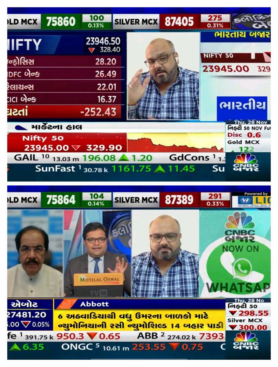 AmtPst's tweet image. Live on CNBC BAJAR 😃 
#cnbcbajar #NiftyBank #nifty #Elliottwave