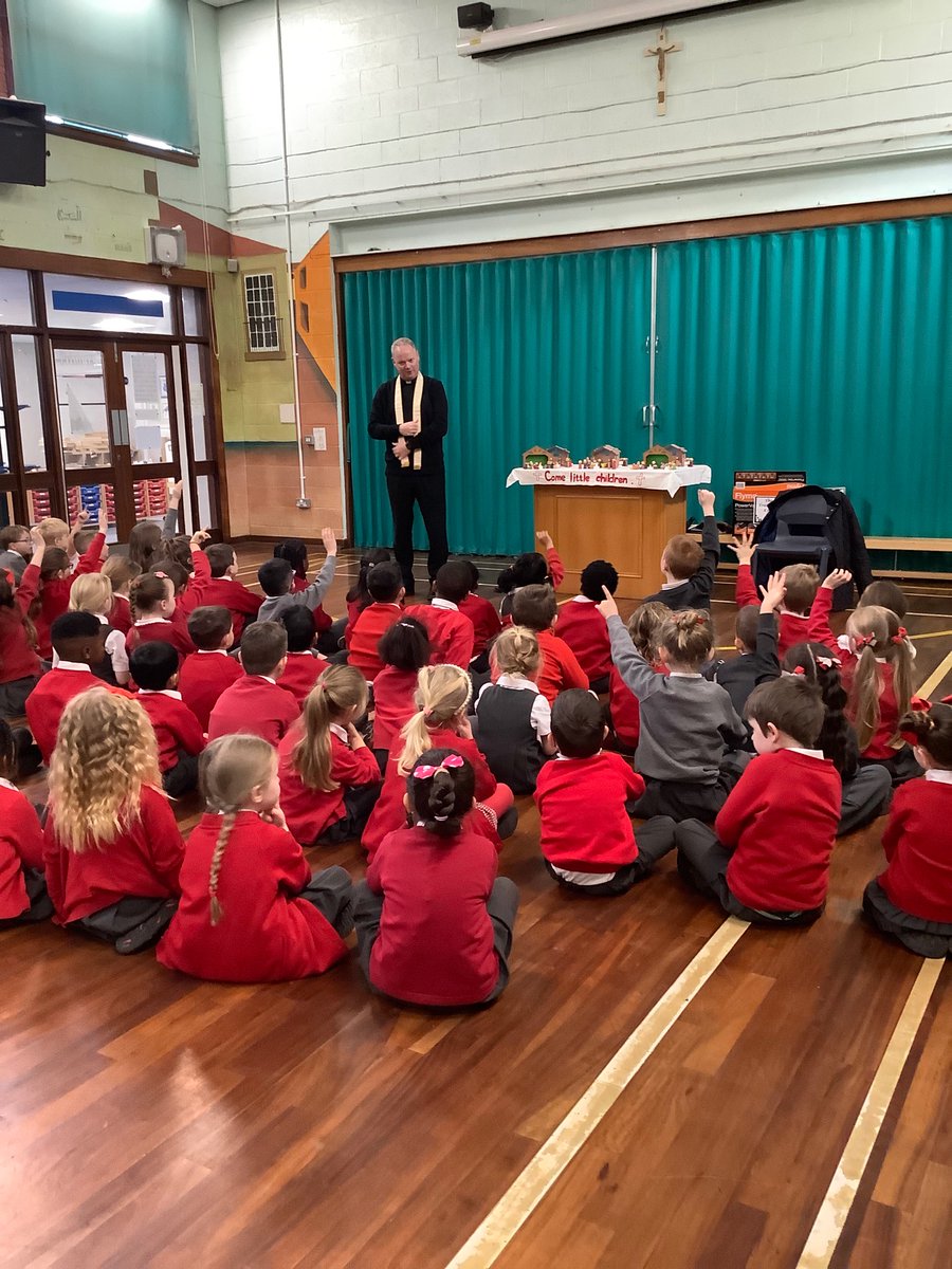 Fr Joe visited today to bless our Travelling Cribs. We are so excited to take them home!🎄