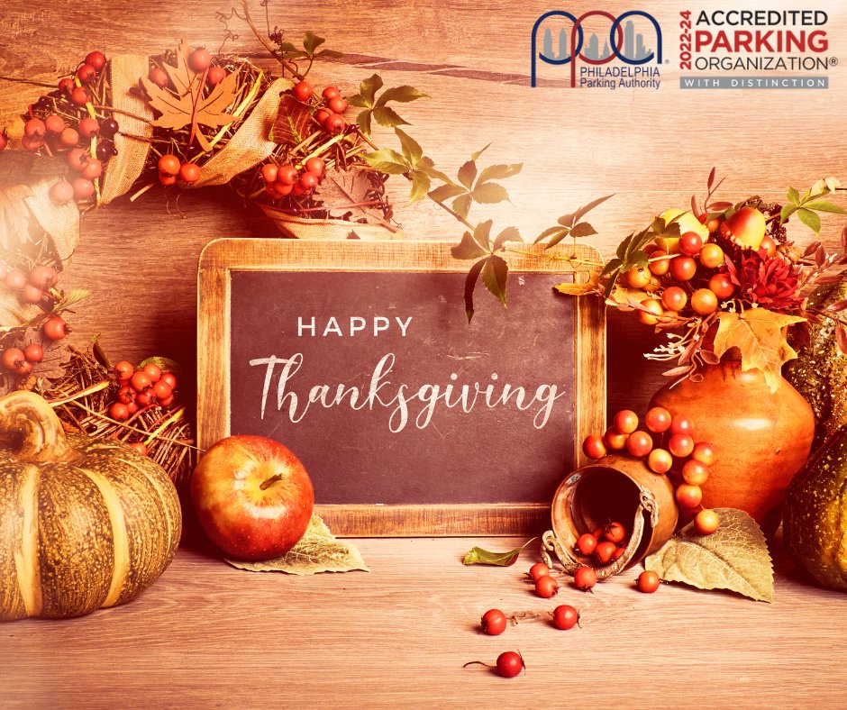 PhilaParking's tweet photo. The Philadelphia Parking Authority will NOT enforce meters or time limits today. Happy #Thanksgiving, Philadelphia! 

https://t.co/Wz29Jt1ybc https://t.co/Bbs0YimiIm