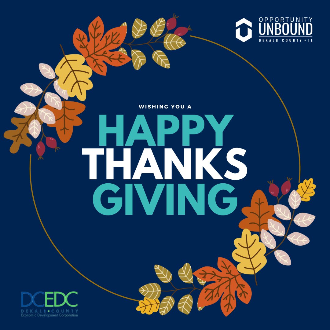 Thankful for YOU, DeKalb County!
Our offices are closed today and Friday in observance of the holiday.